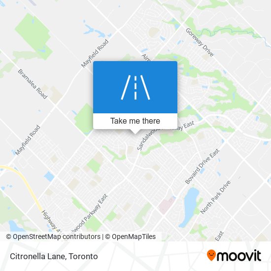 Citronella Lane map