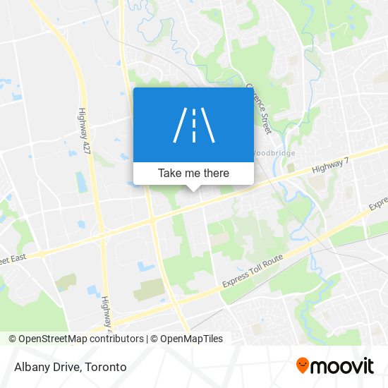 Albany Drive map