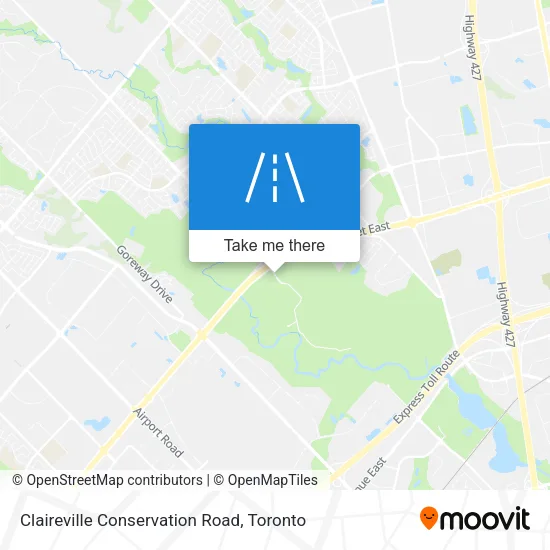 Claireville Conservation Road map