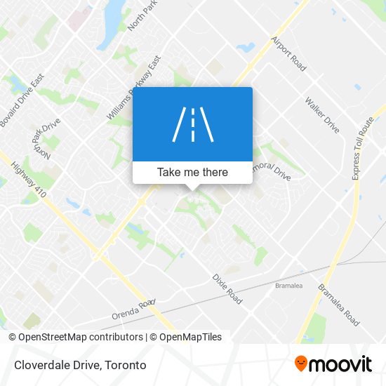 Cloverdale Drive map