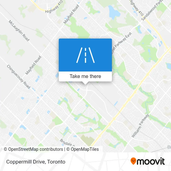 Coppermill Drive map