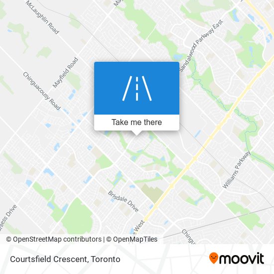 Courtsfield Crescent map