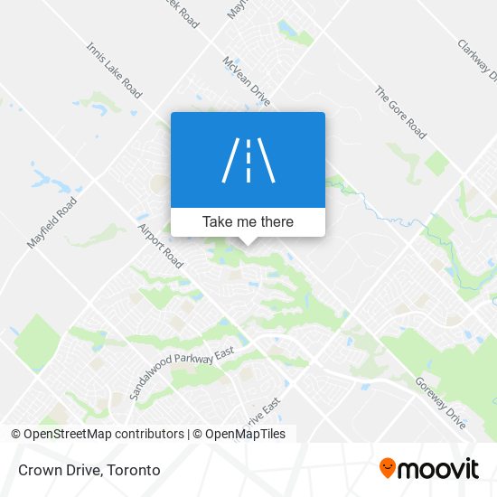 Crown Drive map