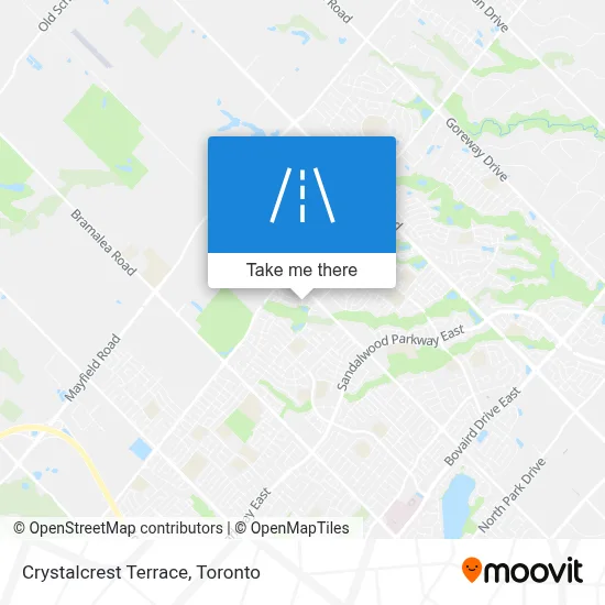 Crystalcrest Terrace map