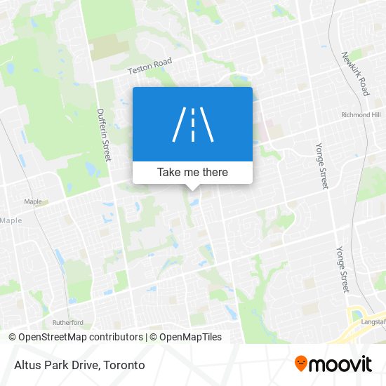 Altus Park Drive map