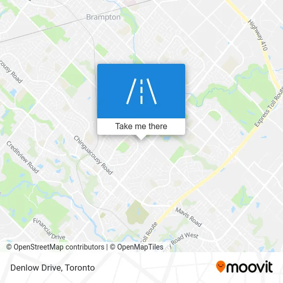 Denlow Drive map