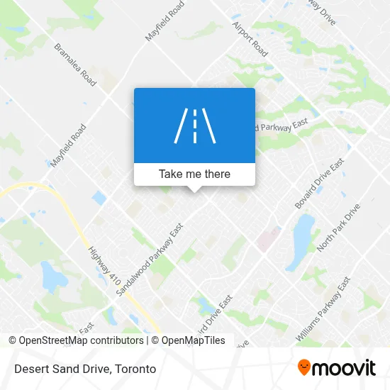 Desert Sand Drive map