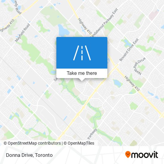 Donna Drive map