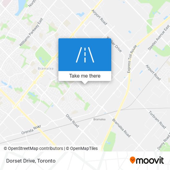 Dorset Drive map