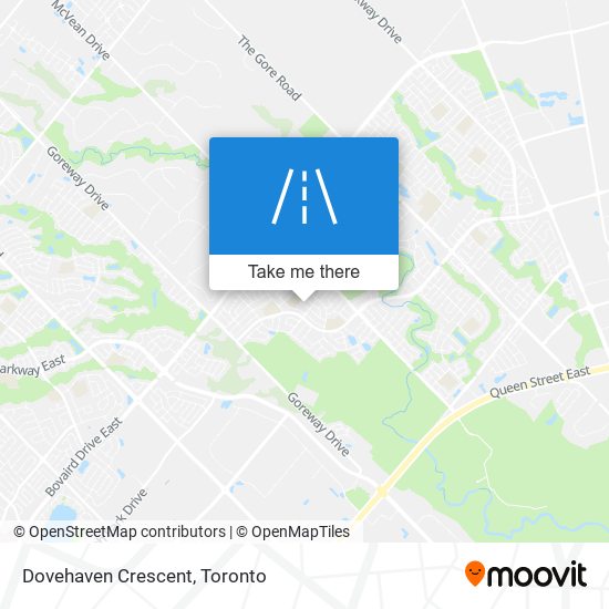 Dovehaven Crescent map