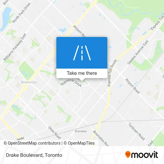 Drake Boulevard map
