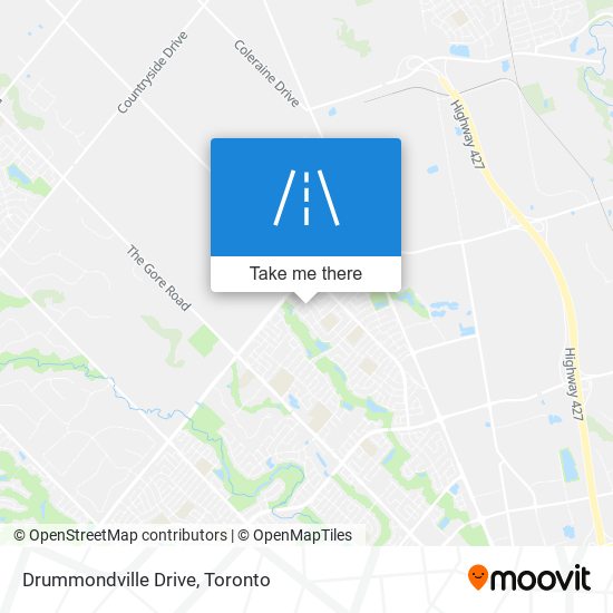 Drummondville Drive map