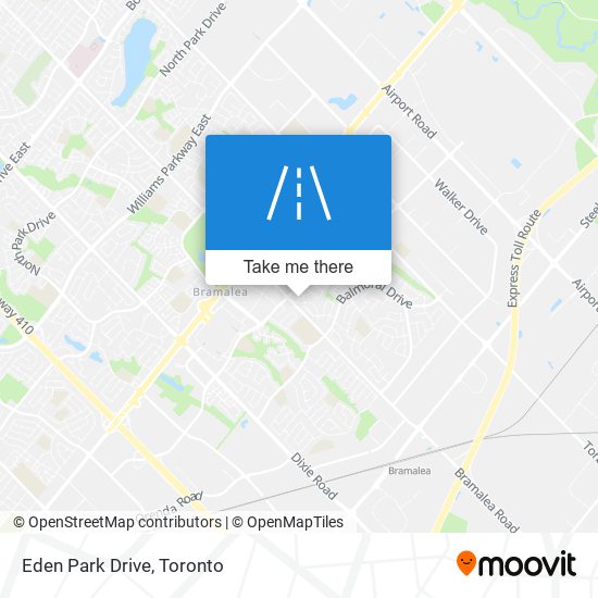 Eden Park Drive map