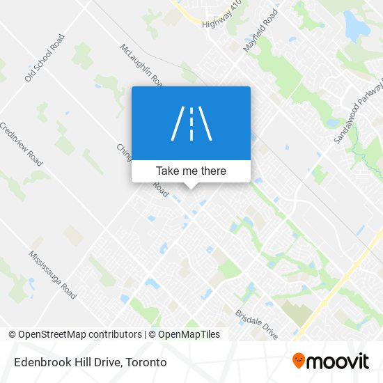 Edenbrook Hill Drive map
