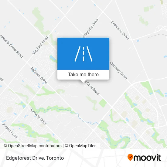 Edgeforest Drive map