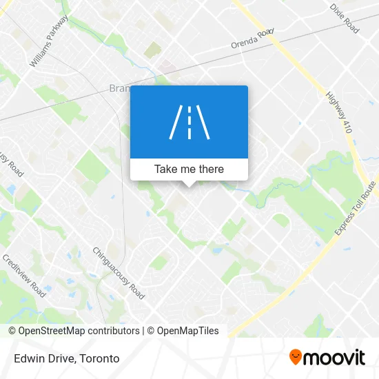 Edwin Drive map