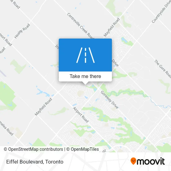 Eiffel Boulevard map