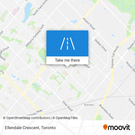 Ellendale Crescent map