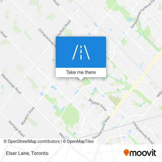 Elser Lane map