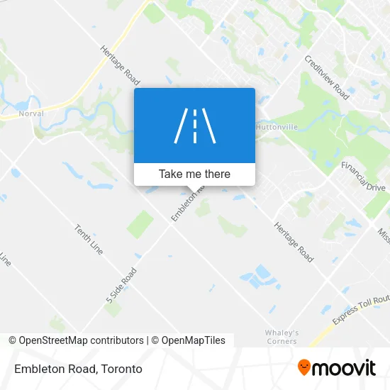 Embleton Road map
