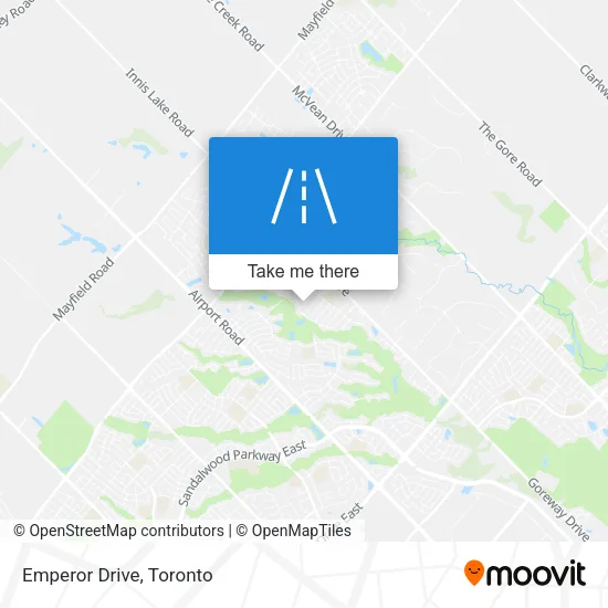 Emperor Drive map