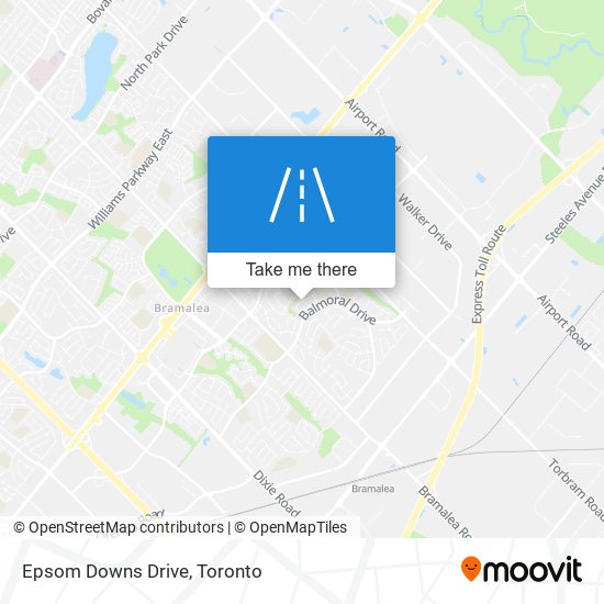 Epsom Downs Drive map