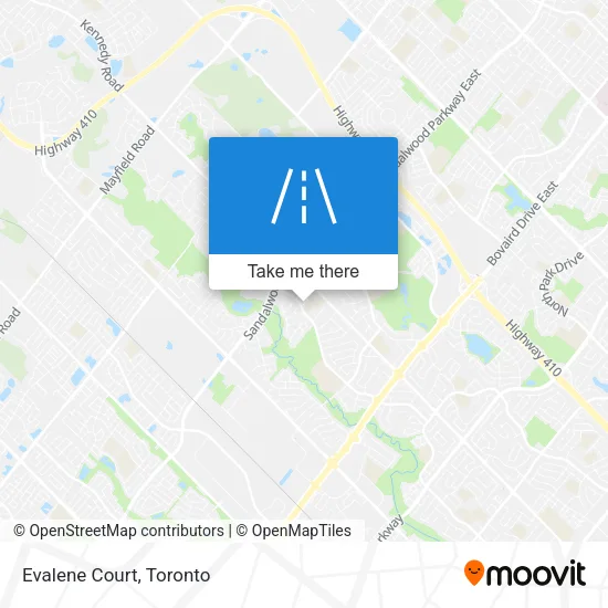 Evalene Court map