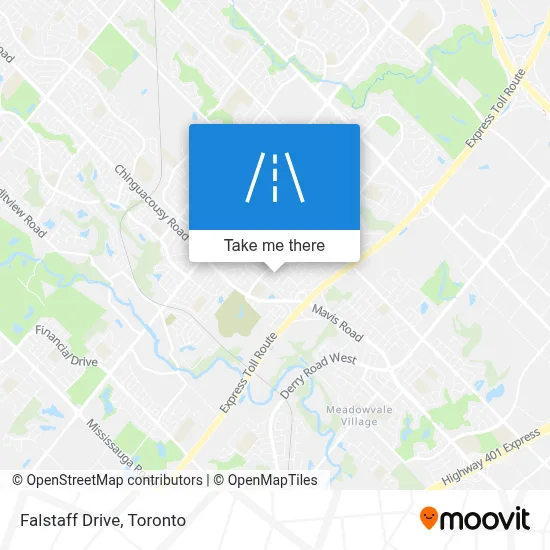 Falstaff Drive map