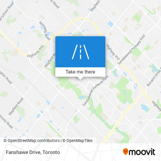 Fanshawe Drive map