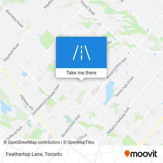Feathertop Lane map