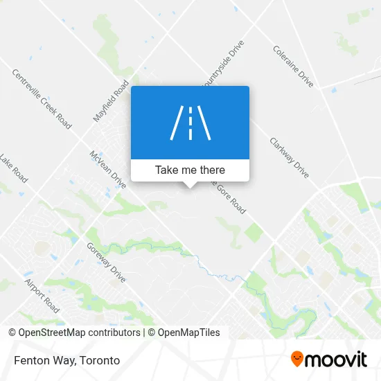 Fenton Way map