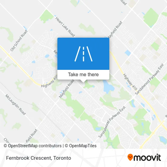 Fernbrook Crescent map