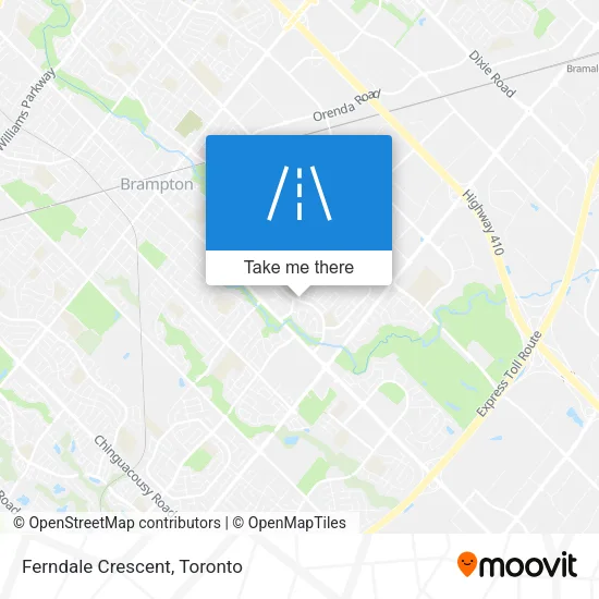 Ferndale Crescent map