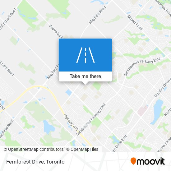 Fernforest Drive map