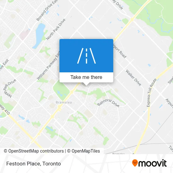 Festoon Place map
