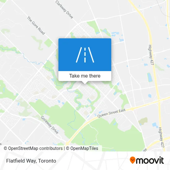 Flatfield Way map