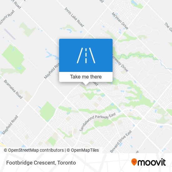 Footbridge Crescent map