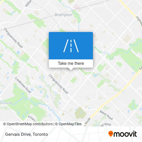 Gervais Drive map