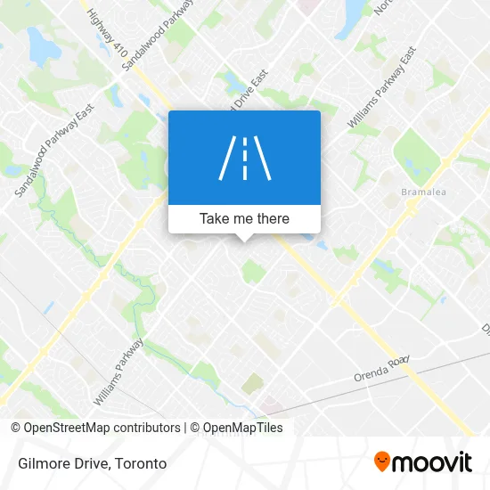 Gilmore Drive map
