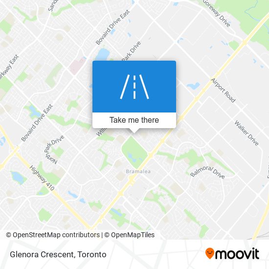 Glenora Crescent map