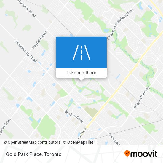Gold Park Place map