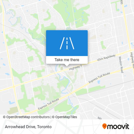 Arrowhead Drive map