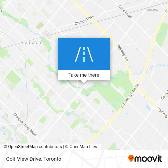 Golf View Drive map