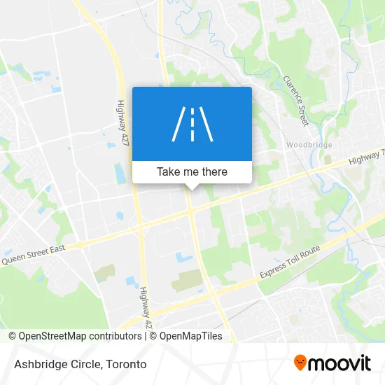Ashbridge Circle map