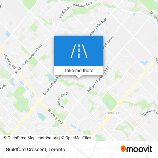 Guildford Crescent map