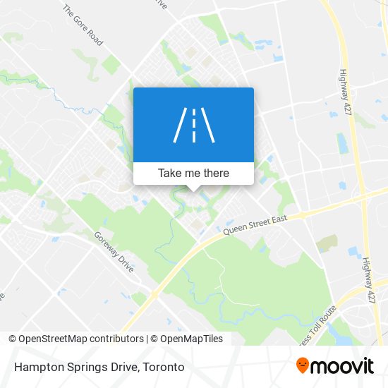 Hampton Springs Drive plan