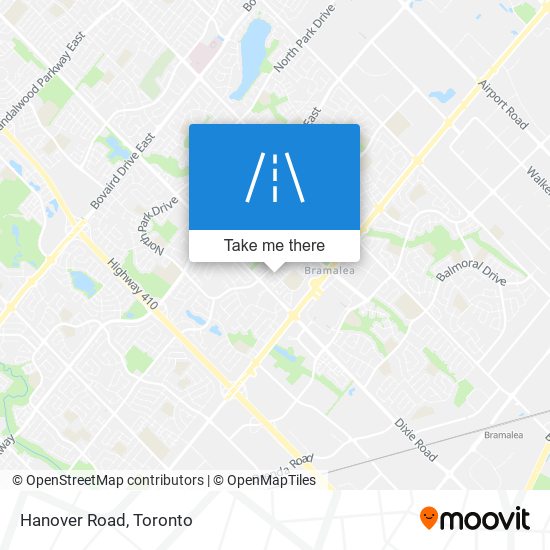 Hanover Road map