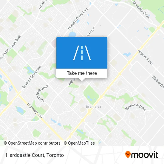 Hardcastle Court map