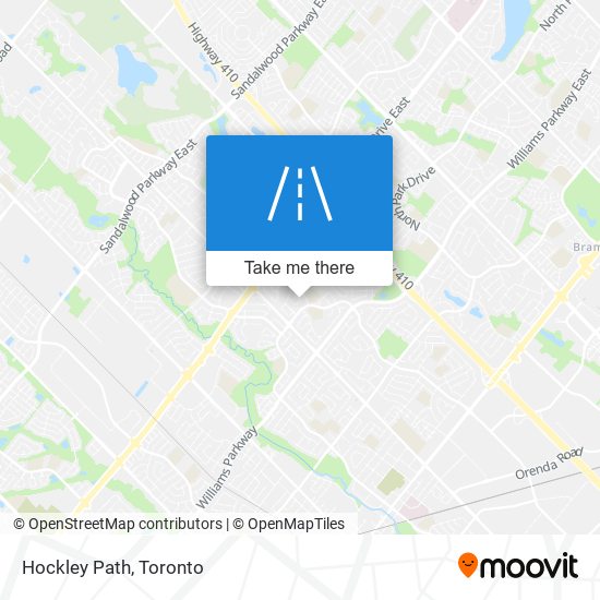 Hockley Path map