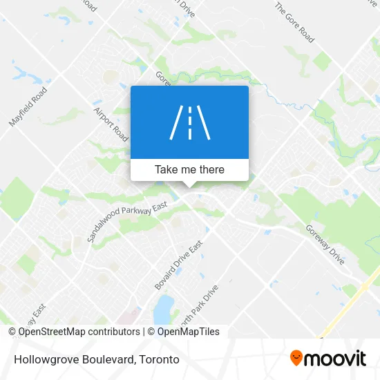 Hollowgrove Boulevard map